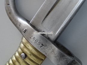 Säbelbajonett Jatagan zu Chassepot Gewehr Model 1866 Frankreich