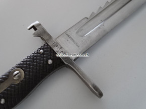 Faschinenmesser / Sägebajonett Ord. 1878/81 zu Vetterli Gewehr und Stutzer 1878 & 1881