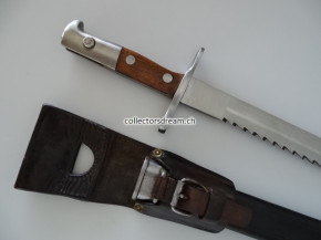 Sägebajonett / Faschinenmesser Ord. 1906 mit schmalem Griffknauf