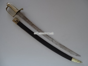 Grenadier Infanterie Säbel kant. Ordonnanz um 1818 Zürich Klinge dat. 1767