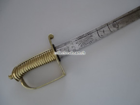 Grenadier Infanterie Säbel kant. Ordonnanz um 1818 Zürich Klinge dat. 1767