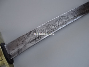 Grenadier Infanterie Säbel kant. Ordonnanz um 1818 Zürich Klinge dat. 1767