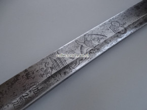 Grenadier Infanterie Säbel kant. Ordonnanz um 1818 Zürich Klinge dat. 1767