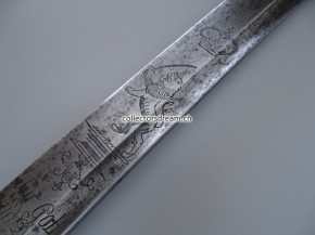 Grenadier Infanterie Säbel kant. Ordonnanz um 1818 Zürich Klinge dat. 1767