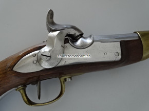 Kavallerie Perkussions-Reiterpistole, Schweiz, eidg. Ordonnanz 1842 für berittene Mannschaft Ct. Vaud - Kt. Waadt