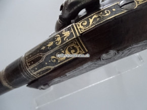 Perkussions Taschenpistole - Reisepistole um 1780/1830 Frankreich/Paris