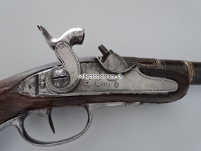 Perkussions Taschenpistole - Reisepistole um 1780/1830 Frankreich/Paris