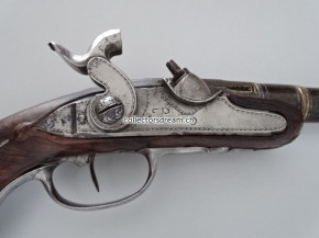 Perkussions Taschenpistole - Reisepistole um 1780/1830 Frankreich/Paris