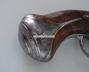 Perkussions Taschenpistole - Reisepistole um 1780/1830 Frankreich/Paris