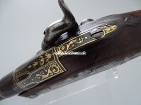 Perkussions Taschenpistole - Reisepistole um 1780/1830 Frankreich/Paris