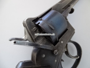 Antiker Stiftzünder Revolver System Lefaucheux um 1860/65 im Stile eines Tranter/Adams Revolver