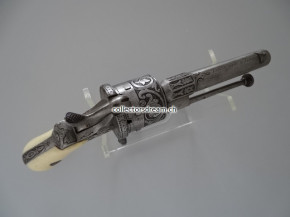 Antiker Stiftzünder Revolver System Lefaucheux um 1860/65 "Lepage Frères a Paris"