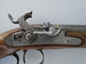 Offiziers Perkussions Pistole um 1800/1840 England "W. Hole Bristol"
