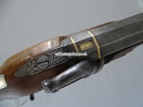 Offiziers Perkussions Pistole um 1800/1840 England "W. Hole Bristol"