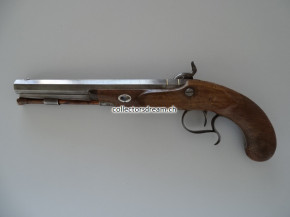 Offiziers Perkussions Pistole um 1800/1840 England "W. Hole Bristol"
