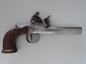 Steinschloss Kastenschloss Pistole um 1780/1800
