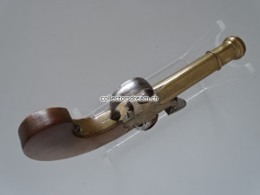 Steinschloss Kastenschloss Pistole aus Messing um 1780/1800