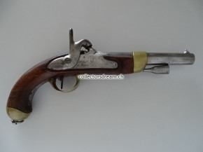 Kavallerie Perkussions Reiterpistole Frankreich Model "1822 T bis"