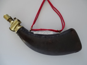 Pulverflasche kant. Ordonnanz 1838 Vaud/Waadt für Scharfschützen