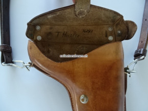 Lederetui zu Schweizer Ordonnanz Parabellum Model 1900 und 1906 gefertigt 1919