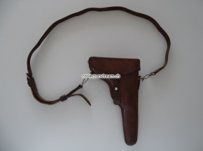 Lederetui zu Schweizer Ordonnanz Parabellum Model 1900 und 1906 gefertigt 1916