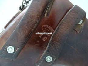 Lederetui zu Schweizer Ordonnanz Parabellum Model 1900 und 1906 gefertigt 1916