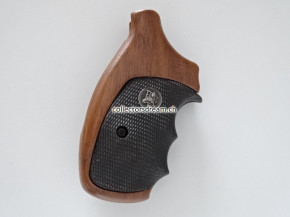Hartgummi-Nussbaumholz Griffschalen American Legend Serie zu Smith & Wesson J-Rahmen Round Butt Model 36 & 60 etc.