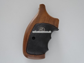 Hartgummi-Nussbaumholz Griffschalen, American Legend Serie zu Smith & Wesson K/L-Rahmen, Round Butt Model 19, 66, 686