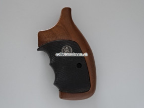 Hartgummi-Nussbaumholz Griffschalen, American Legend Serie zu Smith & Wesson K/L-Rahmen, Round Butt Model 19, 66, 686