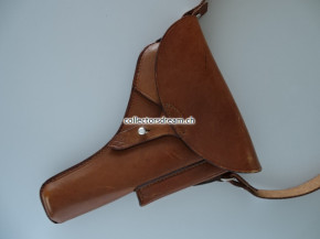 Leder Etui zu Ordonnanz Pistole SIG A49 (P-210) Commercial für Polizei und Schützen ohne Tragelaschen