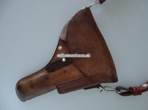 Leder Etui zu Ordonnanz Pistole SIG A49 (P-210) gefertigt 1950