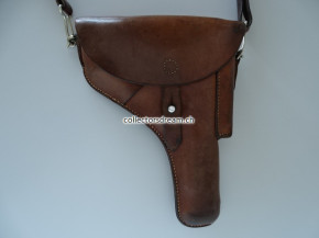 Leder Etui zu Ordonnanz Pistole SIG A49 (P-210) gefertigt 1950