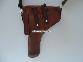 Leder Etui zu Ordonnanz Pistole SIG A49 (P-210) gefertigt 1950