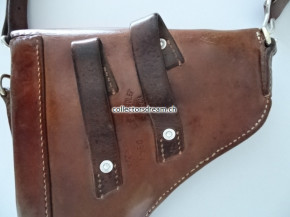 Leder Etui zu Ordonnanz Pistole SIG A49 (P-210) gefertigt 1950