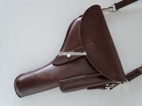 Leder Etui zu Pistole SIG P-210 & A49 gefertigt 1960