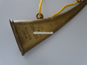 SBB - CFF Signalhorn aus Messing datiert 1956