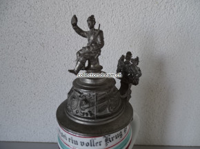 Reservistenkrug des Tambur Kurz II vom 10. Württembergischen Infanterie-Regiments Nr. 180 Dienstzeit 1901/03