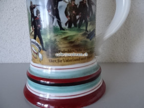 Reservistenkrug des Tambur Kurz II vom 10. Württembergischen Infanterie-Regiments Nr. 180 Dienstzeit 1901/03