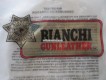 Gurtholster, Marke Bianchi, California, Model 5BHL, zu Revolver Smith & Wesson, J-Rahmen für Model 36, 60, Chief Special. Lauflänge 2"