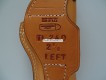Lederholster zu Revolver Smith & Wesson K/L-Rahmen für Model 19/ 66 / 686. Lauflänge 2-1/2" für Linkshänder