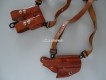 Schulterholster Kombination mit doppeltem Magazinetui zu Colt Gov. 1911, AMT, Springfield und baugleiche 1911-er Varianten