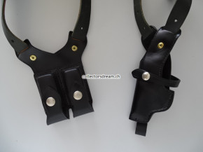 Schulterholster aus Leder für kleine Pistolen im Kaliber 6,35mm, für Linkshänder