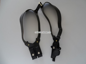 Schulterholster aus Leder für kleine Pistolen im Kaliber 6,35mm, für Linkshänder