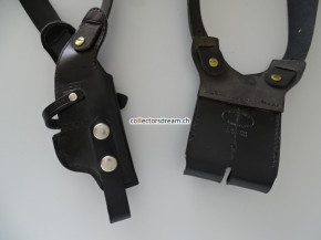 Schulterholster aus Leder für kleine Pistolen im Kaliber 6,35mm, für Linkshänder
