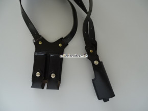 Schulterholster aus Leder für grosse Pistolen, z.B. Colt Gov. 1911, FN-HP35, etc.
