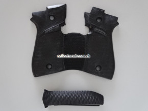 Hartgummi Griffschalen zu Beretta 84 D/A. Hersteller Pachmayr