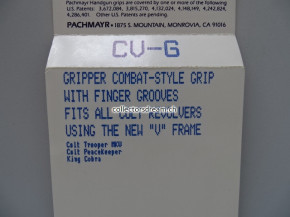 Hartgummi Griffschalen Pachmayr zu Colt Trooper MKV Colt Peacekeeper Colt King Cobra