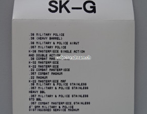 Hartgummi Griffschalen zu Smith & Wesson alle K und L Rahmen Square Butt